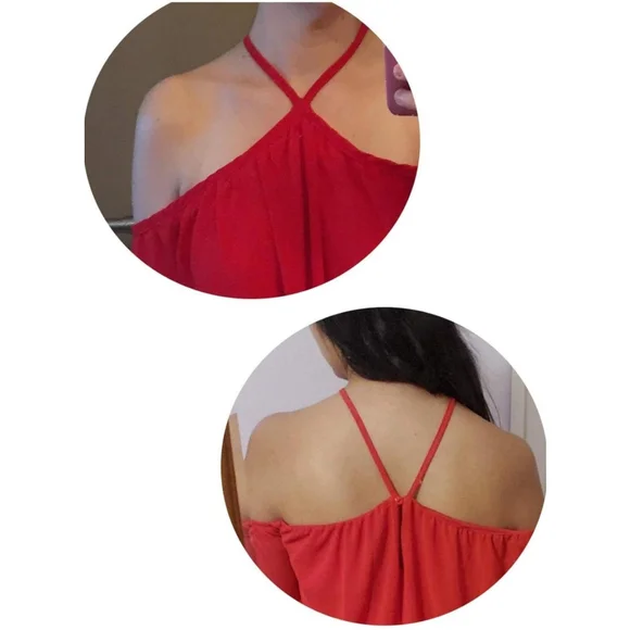 Vemvan Women's Spaghetti Halter Off The Shoulder Blouse Long Sleeve Shirt Tops - Picture 4 of 4